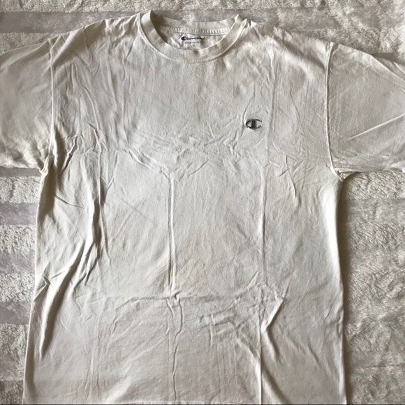 White Champion T-Shirt - Picture 1 of 4